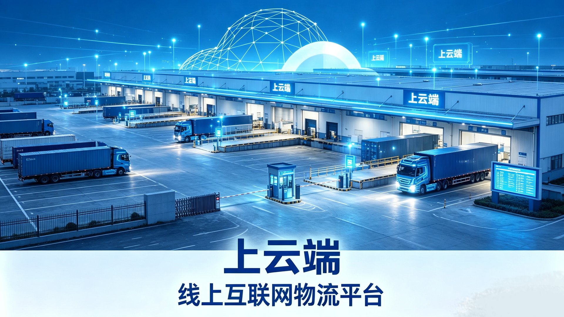 上云端夜间智能物流园区
